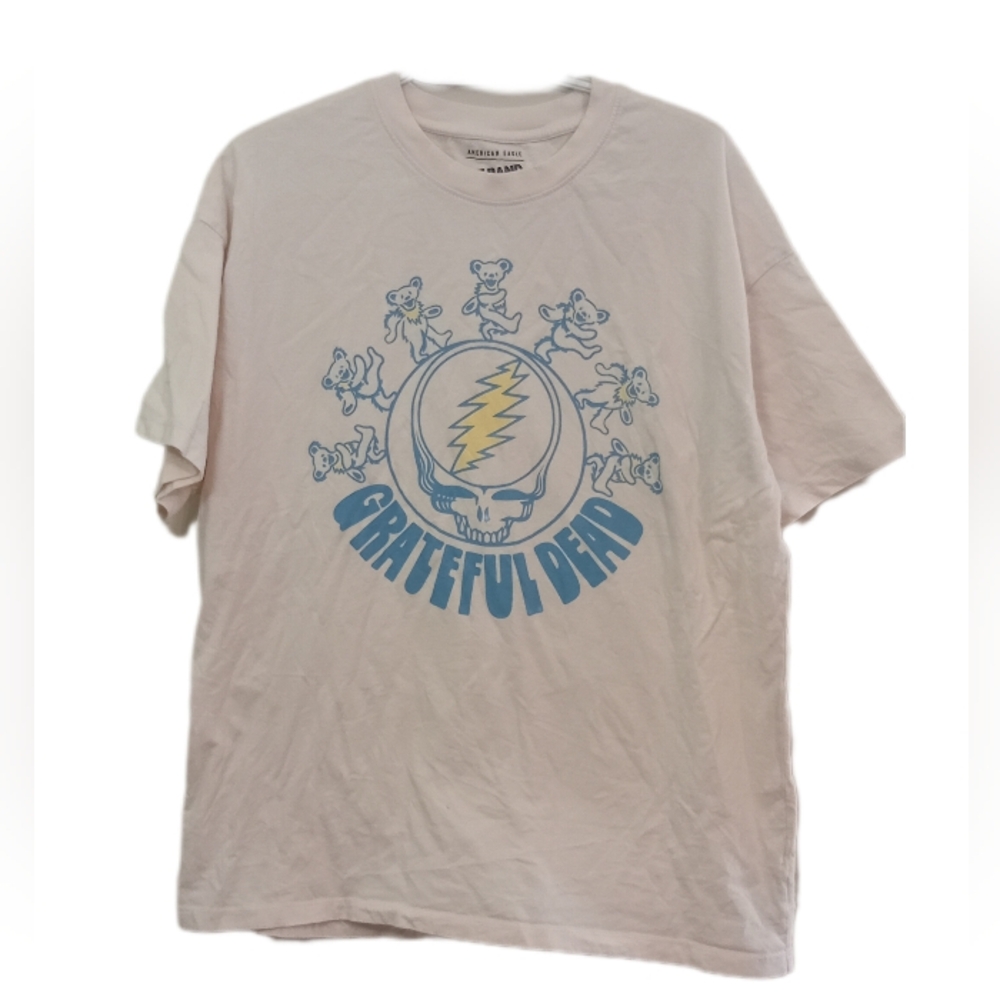 Grateful Dead T-Shirt in Cream with Blue Design